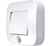OSRAM Luce notturna NIGHTLUX Hall, bianca, sensore di movimento, IP54, a batteria, bianco freddo 4000 K, ideale per corridoi, ingressi e installazione flessibile