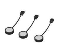 OSRAM Luce sottopensile rotonda 65mm 3 x 3W, 830 bianco caldo, nera in alluminio
