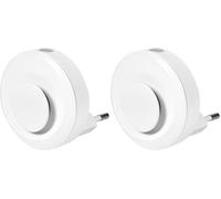 OSRAM Lunetta Backlight Ellipse White, luce mobile, 0,31 W, 4 lm, bianco caldo, luce notturna con rilevatore di movimento, sensore giorno/notte, per uso interno (Confezione da 2)
