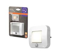 OSRAM LUNETTA Luce notturna con sensore Hall bianca; sensore di movimento; sensore di luce diurna; Tecnologia LED; Grado di protezione IP20; Potenza assorbita: 0,7 W; inserto presa