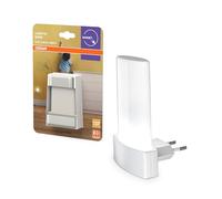 OSRAM Luce notturna con presa, sensore di luce diurna, bianco caldo 3000K, 0,28W, bianco, classe di protezione IP20, per camerette e zone giorno