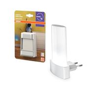 OSRAM Luce notturna RGB con presa, cambio colore RGB, sensore di luce diurna, 2700-6000K, 0,28W, bianco, classe di protezione IP20, per camerette e zone giorno