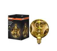 OSRAM Medium Decor LED Flat Lamp 3.5W 827 E27 Non-Dim in Electro Glass Gold 3.5 W, Oro