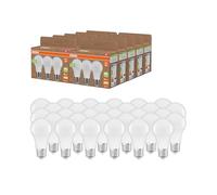 OSRAM NATURE LOOP - lampade LED particolarmente sostenibili in plastica riciclata, confezione vantaggiosa con 30 lampadine, sostituisce le tradizionali lampadine da 60W, forma a bulbo,E27,bianco caldo