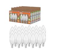 OSRAM NATURE LOOP - lampade LED particolarmente sostenibili in plastica riciclata, confezione vantaggiosa con 30 lampadine,sostituisce le tradizionali lampadine da 40W,forma a candela,E14,bianco caldo
