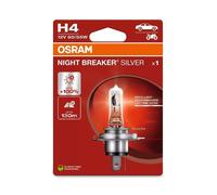 OSRAM Night Breaker Lampadina Argento H4 12V/60/55 - X1, argento