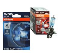 OSRAM NIGHT BREAKER LASER H7 +130% W5W COOL BLUE INTENSE SET Lampadina