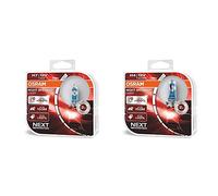 Osram Night Breaker Laser H7 Lampada Proiettore Alogena, 64210NL-HCB, 12V (2 Pezzi) + Night Leaser Breaker H4, +150% Luce, Lampada Proiettore Alogena, 64193NL-HCB, 12V, Auto (2 Pezzi)