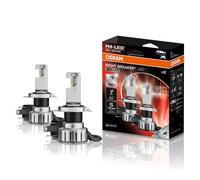 Coppia Lampadine LED H4 Omologate Luce Bianca Super Luminosa Night Breaker Smart