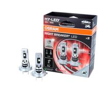 Kit coppia lampadine H7 LED Omologate Night breaker led speed +450% Osram