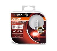 COPPIA LAMPADE LAMPADINE OSRAM H7 12V 55W NIGHT BREAKER SILVER FARI AUTO MOTO