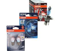 OSRAM NIGHT BREAKER UNLIMITED H4 110% Diadema Cromo PY21W COOL BLUE INTENSO W5W