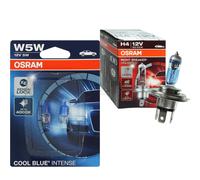 OSRAM Night Breaker Unlimited H4 +110% W5W Cool Blu Intense Set Lampadina