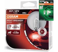 Osram Notte Breaker 200 Laser Argento LED H1 H3 H4 H7 H8 H11 HB3 HB4 Libera