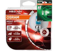 Osram Notte Breaker 200 Laser Argento LED H1 H3 H4 H7 H8 H11 HB3 HB4 Libera