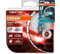 Osram Notte Breaker 200 Laser Argento LED H1 H3 H4 H7 H8 H11 HB3 HB4 Libera Div.