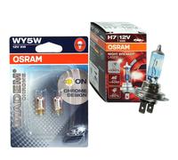 Osram Notte Breaker Laser H7 130% Diadema Cromo WY5W Lampadina Lampada
