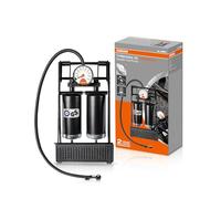 OSRAM TYREinflate 20 ESSENTIAL, pompa a pedale, pedale antiscivolo, design a doppia canna, per tutte le dimensioni di pneumatici, omologata TÜV tedesca