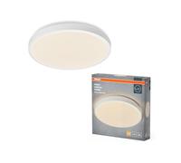 OSRAM ORBIS LONDON Plafoniera LED 400mm, bianco, 24W, 2700lm, colore della luce bianco caldo, distribuzione della luce molto omogenea, lunga durata, modulo LED non sostituibile, rotondo, IP20, 3000K.