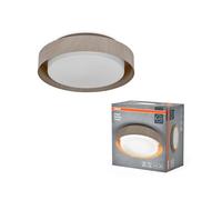 OSRAM ORBIS MADRID plafoniera 290mm, color legno, attacco E27, può essere dotata di lampada intelligente, alta qualità, design moderno, alloggiamento in metallo, adatta per uso interno, rotonda, IP20