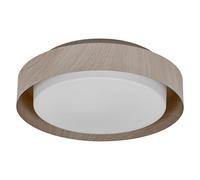 OSRAM ORBIS MADRID plafoniera 290mm, color legno, attacco E27, può essere dotata di lampada intelligente, alta qualità, design moderno, alloggiamento in metallo, adatta per uso interno, rotonda, IP20