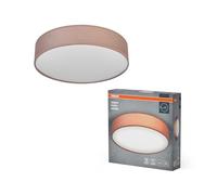 OSRAM ORBIS PARIS plafoniera 480mm, marrone, attacco 3xE27, può essere dotata di lampada smart, alta qualità, design moderno, con paralume in tessuto, adatta per uso interno, rotonda, IP20