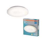 OSRAM Orbis Sensore lampada a soffitto e parete 400mm, a prova di spruzzi, in alluminio bianco, protezione IP44, per bagno, scale e corridoi