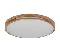 OSRAM ORBIS Woodburry LED wall/ceiling light with wood decor, 16 W, 1,000 lm, 3,000 K, 300-mm diameter, 830 friendly warm white, IP20 protection, mounting screws and dowels included