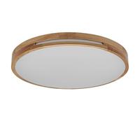 OSRAM ORBIS Woodburry LED wall/ceiling light with wood decor, 24 W, 1,500 lm, 3,000 K, 390-mm diameter, 830 friendly warm white, IP20 protection, mounting screws and dowels included