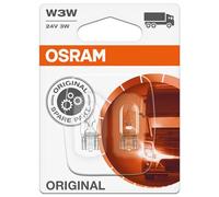 OSRAM Original 12V W3W lampada ausiliaria alogena 2841-02B in Blister doppio