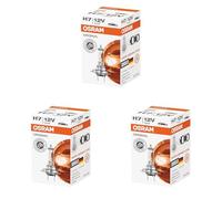 OSRAM Original 64210L Lampadina di Profondita H7, 12 V/55 W, Pacco da 3