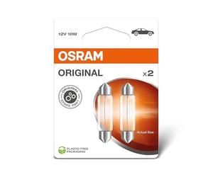 OSRAM ORIGINAL LINE 12V, Festoon, Signal lamp, 6411-2BL, double blister, 2 lamps