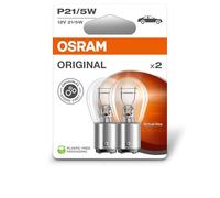 OSRAM ORIGINAL LINE 12V, P21/5W, signal lamp, Metal Base, Double Blister, (2 lamps)