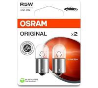 OSRAM ORIGINAL - BASE IN METALLO - Lampadina extra R5W - CONFEZIONE DA 2
