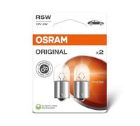 OSRAM ORIGINAL LINE 12V, R5W, signal lamp, Metal Base, Double Blister (2 lamps)