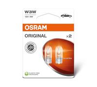 2 OSRAM Originale Line W3W Lampade Con Glasquetschsockeln 22lm