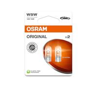 LAMPE W5W - Fanale per auto, W5W, confezione da 2, W2, 1x 9, 5d, Orginal Lin