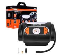 OSRAM TYREinflate 2110, manometro analogico, cavo di alimentazione a carica manuale con spina 12V DC con fusibile, gonfiaggio pneumatici in 4 minuti