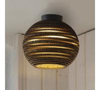 OSRAM plafoniera BALL, marrone, Ø 26 cm, cartone ondulato, E27 Osram