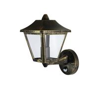OSRAM Plafoniera ENDURA Classic con sensore, nero-oro, E27, IP44, ideale per est