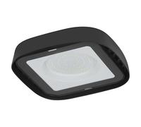 OSRAM Plafoniera Highbay UFO in nero, offre 80 W e 9300 lm in bianco luce diurna a 6500 K, con protezione IP65 contro getti d'acqua e polvere (antipolvere), ideale per soffitti alti