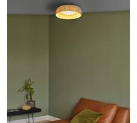 OSRAM Decor Bamboo, lampada a soffitto decorativa, paral. in carta di bambù, 28W