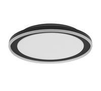 OSRAM Plafoniera LED ORBIS Pederson con anello in plastica, nero, 24 W, 1450 lm,