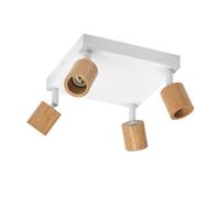 OSRAM Plafoniera LED Spot Brick 4xGU10 piastra legno bianco, barra quadrupla sp