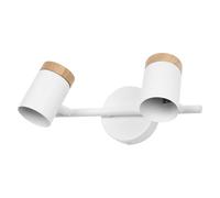 OSRAM Plafoniera LED Spot Stamp 2xGU10 White Wood, faretto doppio 230V, faretti