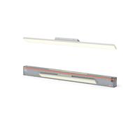 OSRAM Planon Frameless panel light in white with advanced LED technology, 35 W, rectangular shape (1,200 x 100 mm), warm white light colour at 3,000 K, aluminium housing