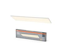 OSRAM Planon Frameless panel light in white with advanced LED technology, 40 W, rectangular shape (1,200 x 300 mm), warm white light colour at 3,000 K, aluminium housing