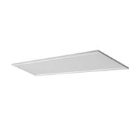 OSRAM Planon Plus ceiling light in white with advanced LED technology, 36 W, rectangular shape (1,200 x 300 mm), warm white light colour at 3,000 K, aluminium housing, frosted PMMA diffuser