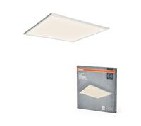 OSRAM Planon Plus ceiling light in white with advanced LED technology, 36 W, square shape (600 x 600 mm), neutral white light colour at 4,000 K, aluminium housing, frosted PMMA diffuser