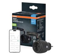 OSRAM Presa esterna SMART+ WiFi Matter Outdoor Plug, 3680W, 16A, IP44, nera, giardino, balcone